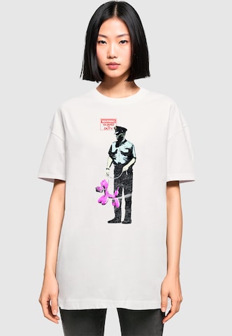 Merchcode Oversized shirt in White: front