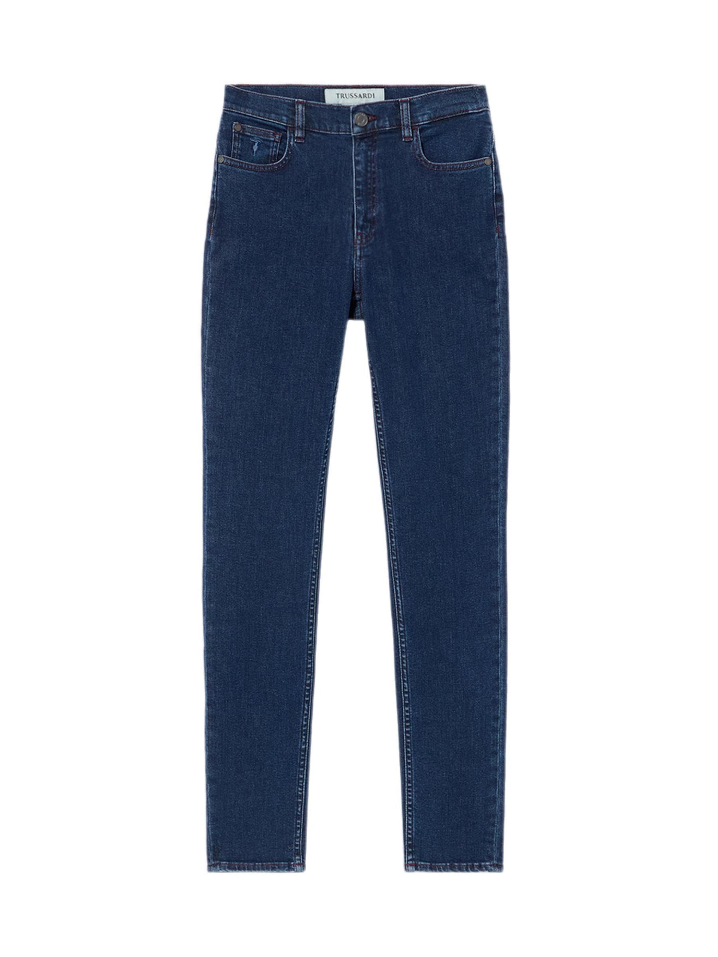 Trussardi Skinny Jeans in Blauw: voorkant