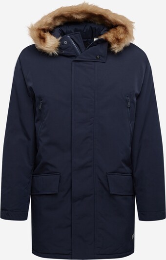 LEVI'S Winterparka 'Woodside' in de kleur Donkerblauw / Lichtbruin, Productweergave