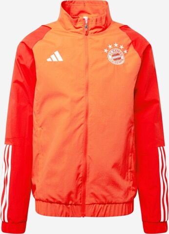 ADIDAS PERFORMANCE Αθλητικό μπουφάν 'FC Bayern München' σε κόκκινο: μπροστά