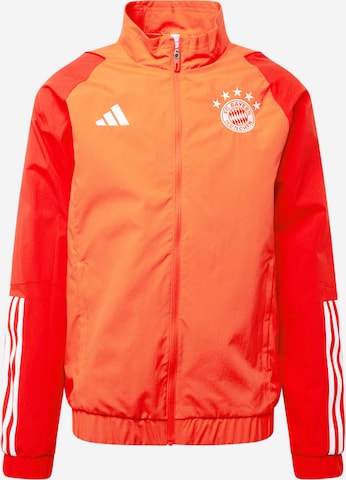 ADIDAS PERFORMANCE - Casaco deportivo 'FC Bayern München' em vermelho: frente