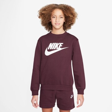 Nike Sportswear Μπλούζα φούτερ σε κόκκινο: μπροστά