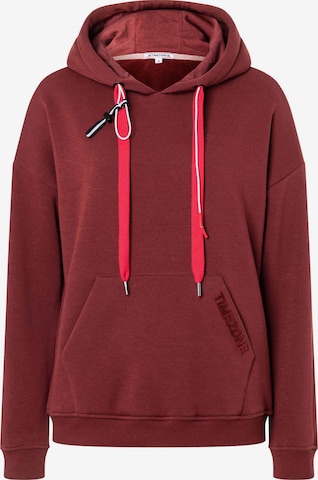 TIMEZONE Sweatshirt in Rood: voorkant