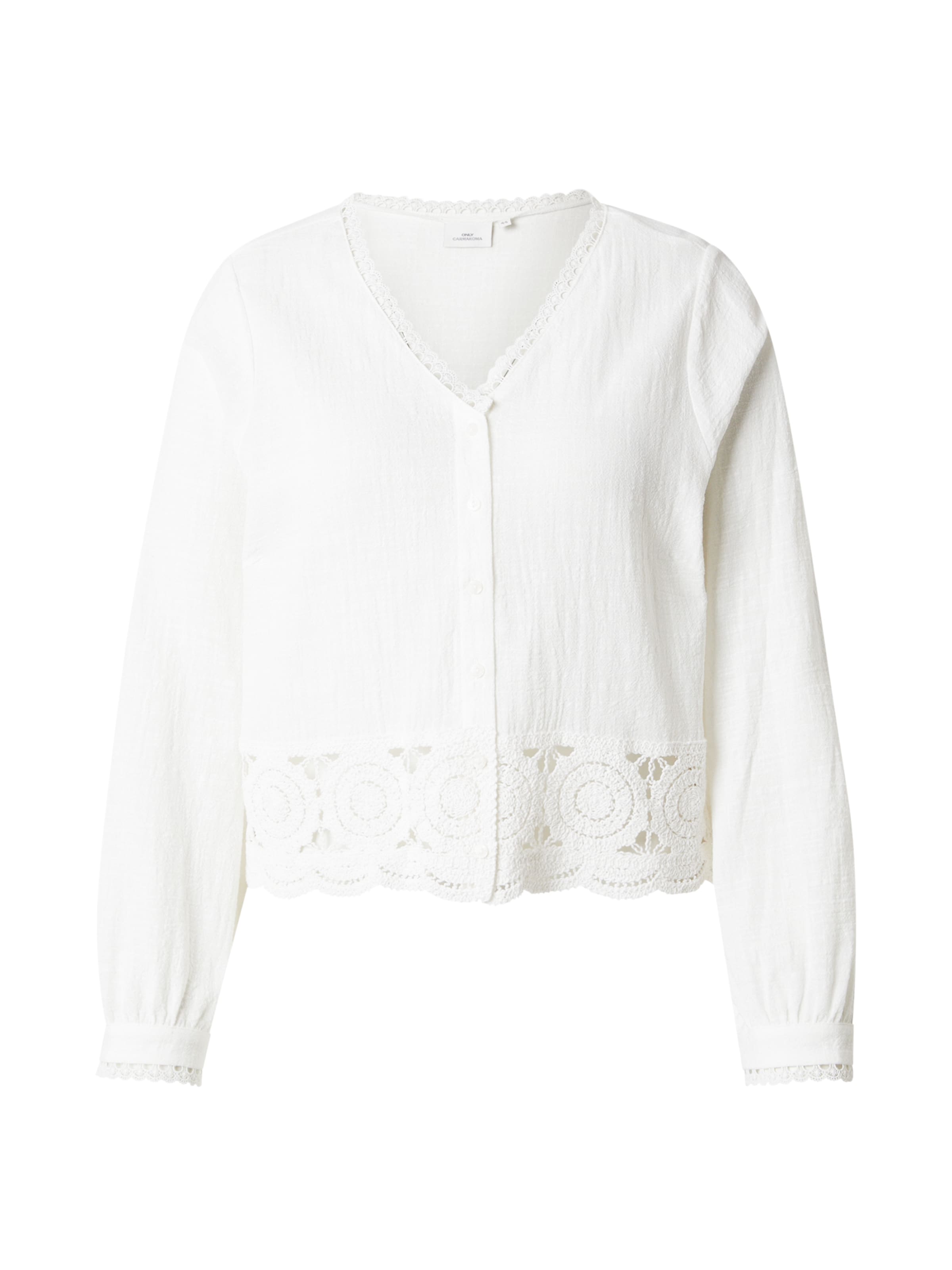 ONLY Carmakoma Блуза 'CARNADIA' в бяло: отпред