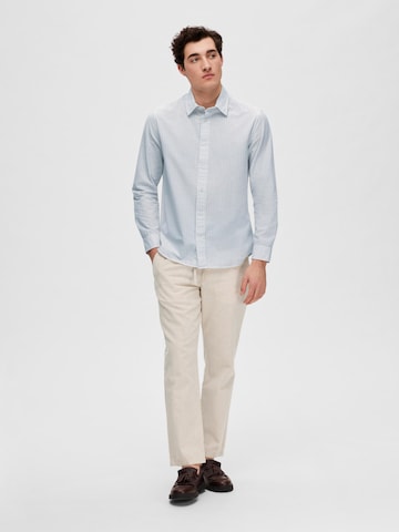 SELECTED HOMME Regular fit Button Up Shirt 'Scot' in Blue