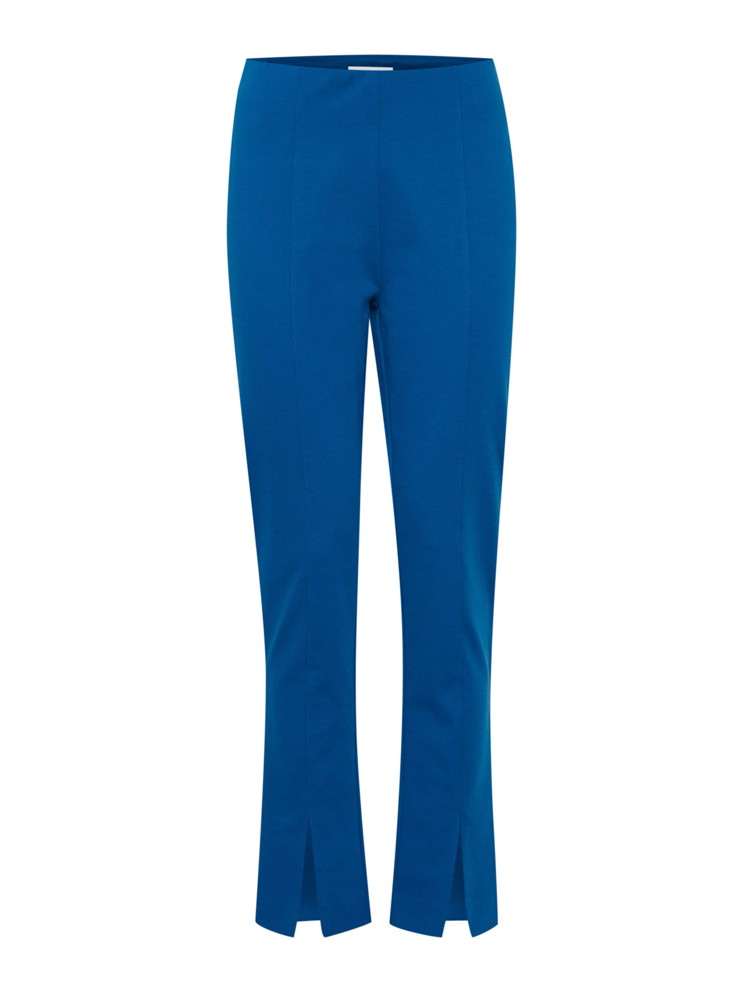 ICHI Regular Broek 'KATE' in Blauw: voorkant