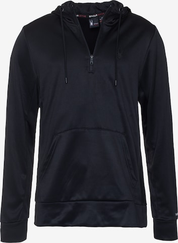 Sweat de sport Spyder en noir : devant