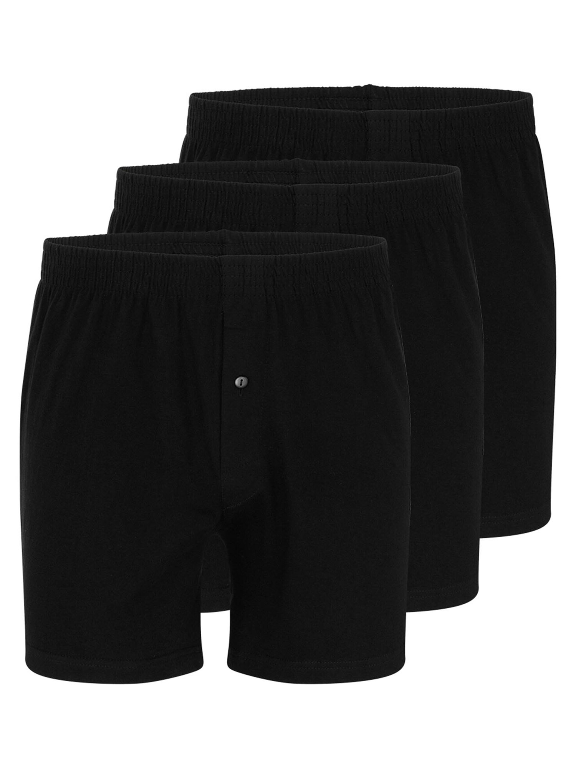 Almonu Boxer shorts 'Cotton' in Black: front