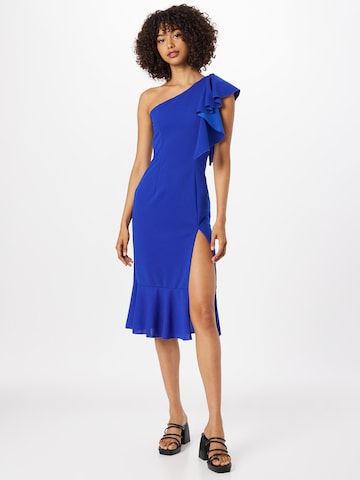 Skirt & Stiletto Cocktail Dress in Blue: front