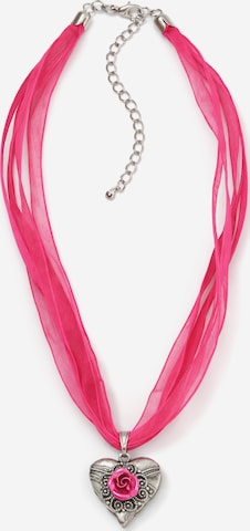 Allgäu Rebell Kette 'Gerda' in Pink: Vorderseite