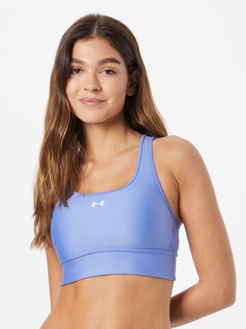 UNDER ARMOUR Bralette Sports Bra in Blue: front