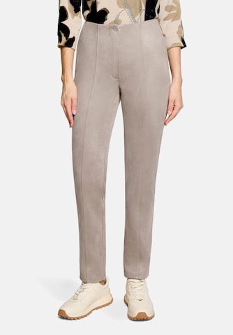 Betty Barclay Slimfit Basic-Hose Slim Fit in Grau: Vorderseite