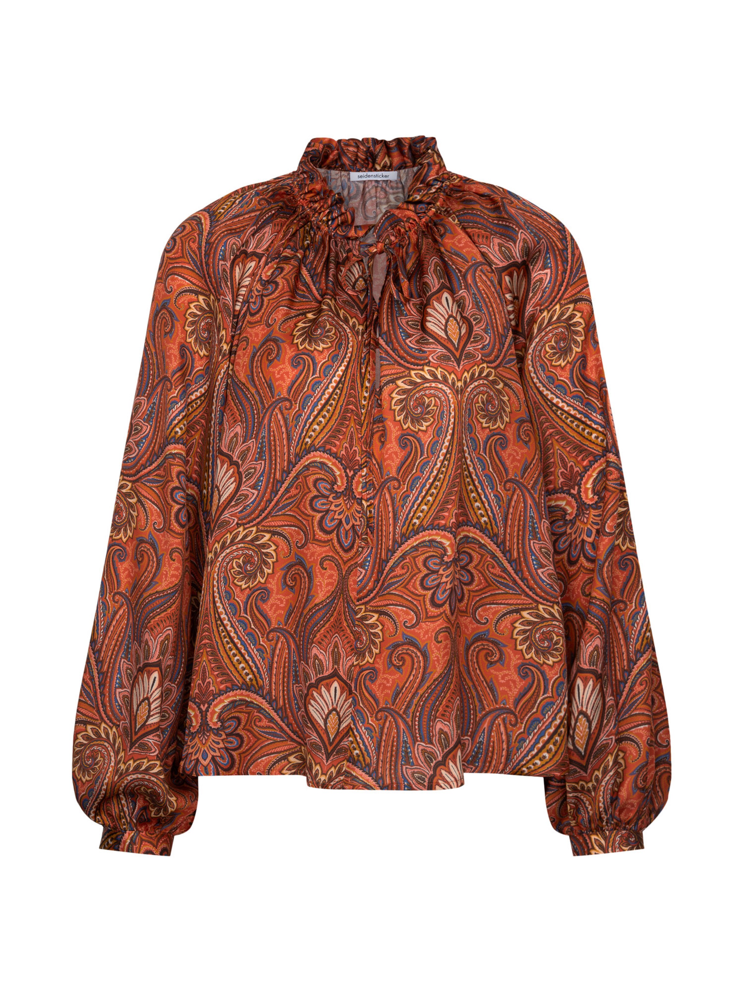 SEIDENSTICKER Blouse 'February Drop 261' in Oranje: voorkant