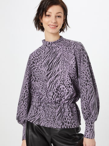 River Island Sweater in Purple: front