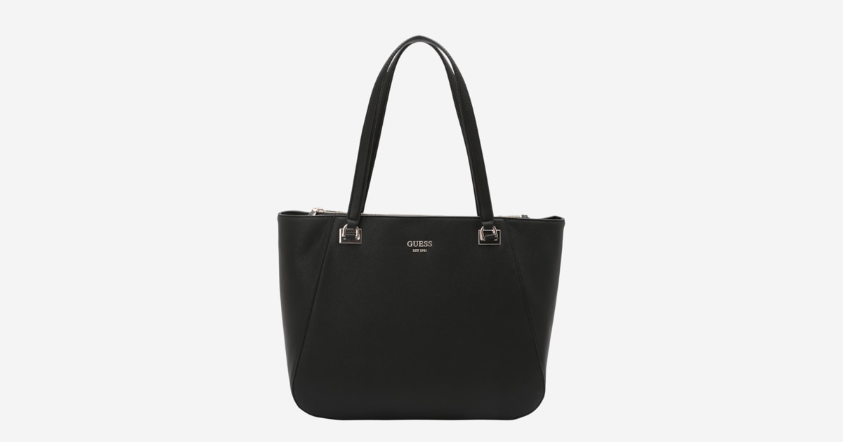 GUESS Schoudertas Silvana Two Compartment Tote Creme White Crème Wit GUESS Schoudertas Silvana Two Compartment Tote Creme White Crème Wit
