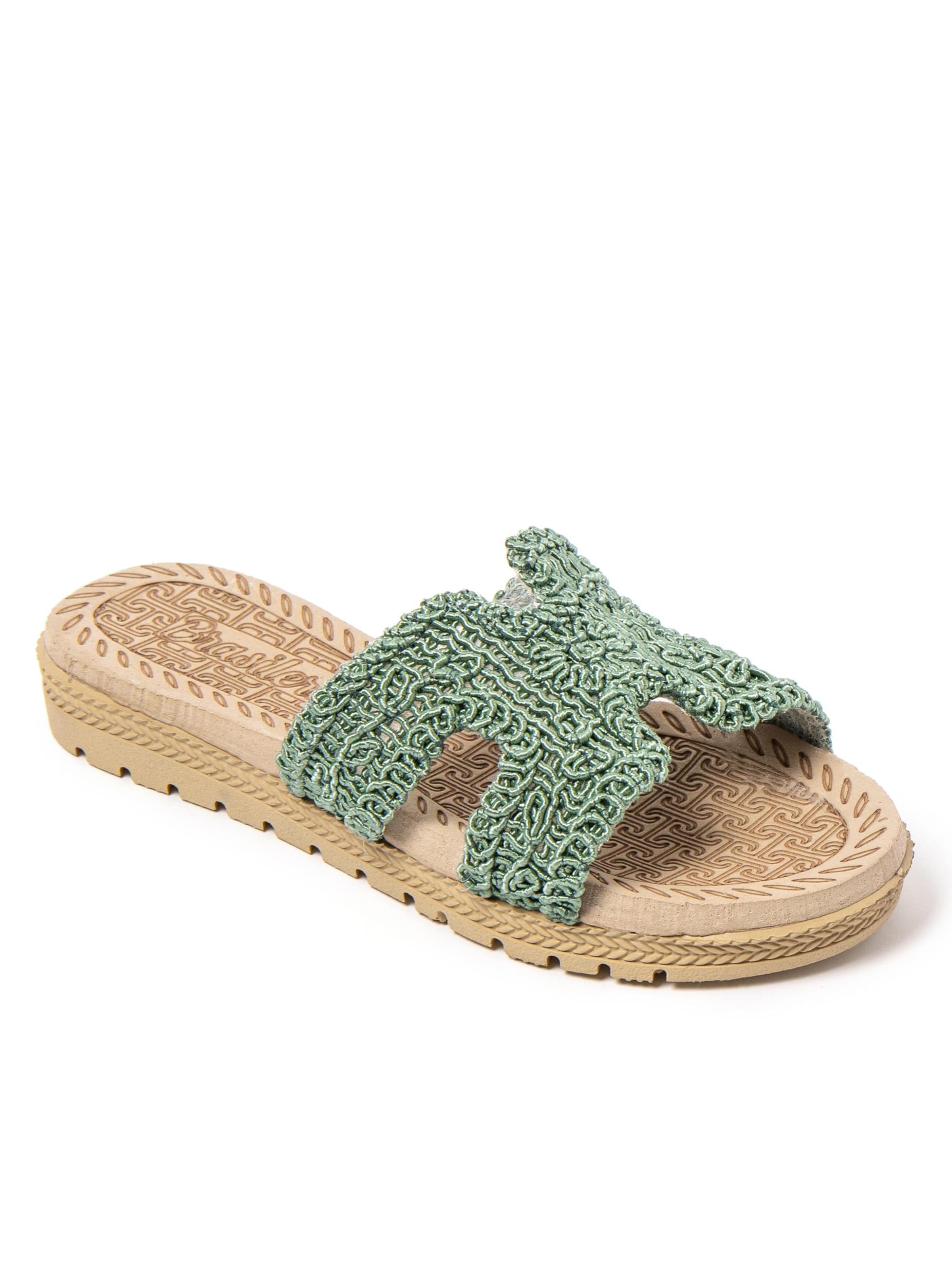 Brasileras Slippers 'Braida' in Green