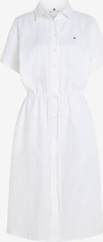 TOMMY HILFIGER Shirt Dress in White: front