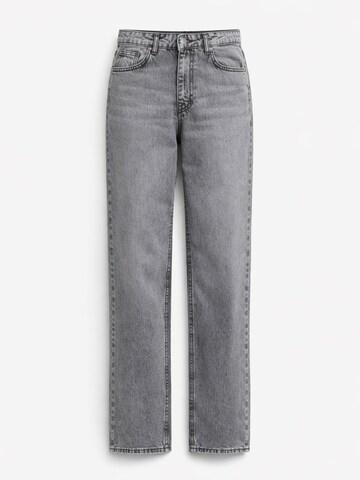 IT'S BASIC Regular Jeans 'EMMA STRAIGHT MID RISE JEANS' in Grijs: voorkant