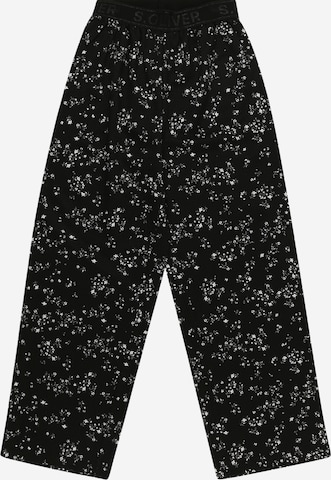 s.Oliver Wide leg Broek in Zwart: voorkant