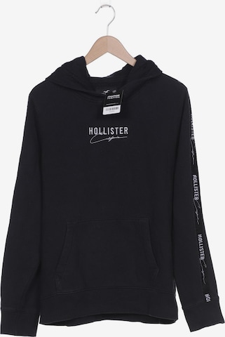 HOLLISTER Sweatshirt & Zip-Up Hoodie in L in Black: front