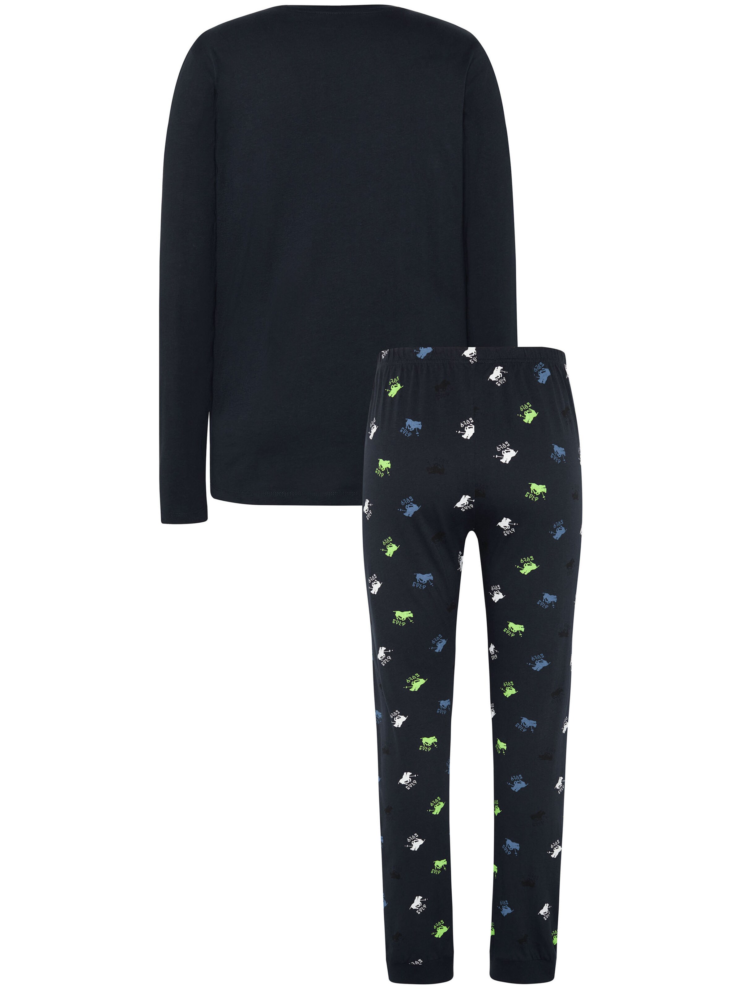 Polo Sylt Schlafanzug in Schwarz