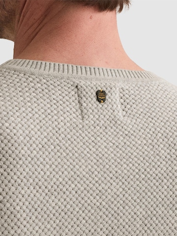 PME Legend Sweater 'Pullover in 100% cotton with crewneck' in Grey