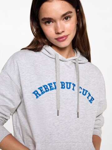 Sweat-shirt 'Cute' MANGO TEEN en gris
