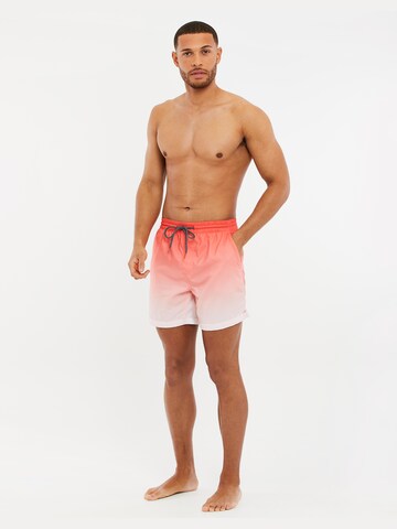 Shorts de bain 'Utara' Threadbare en rouge