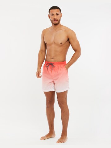 Threadbare Board Shorts 'Utara' in Red