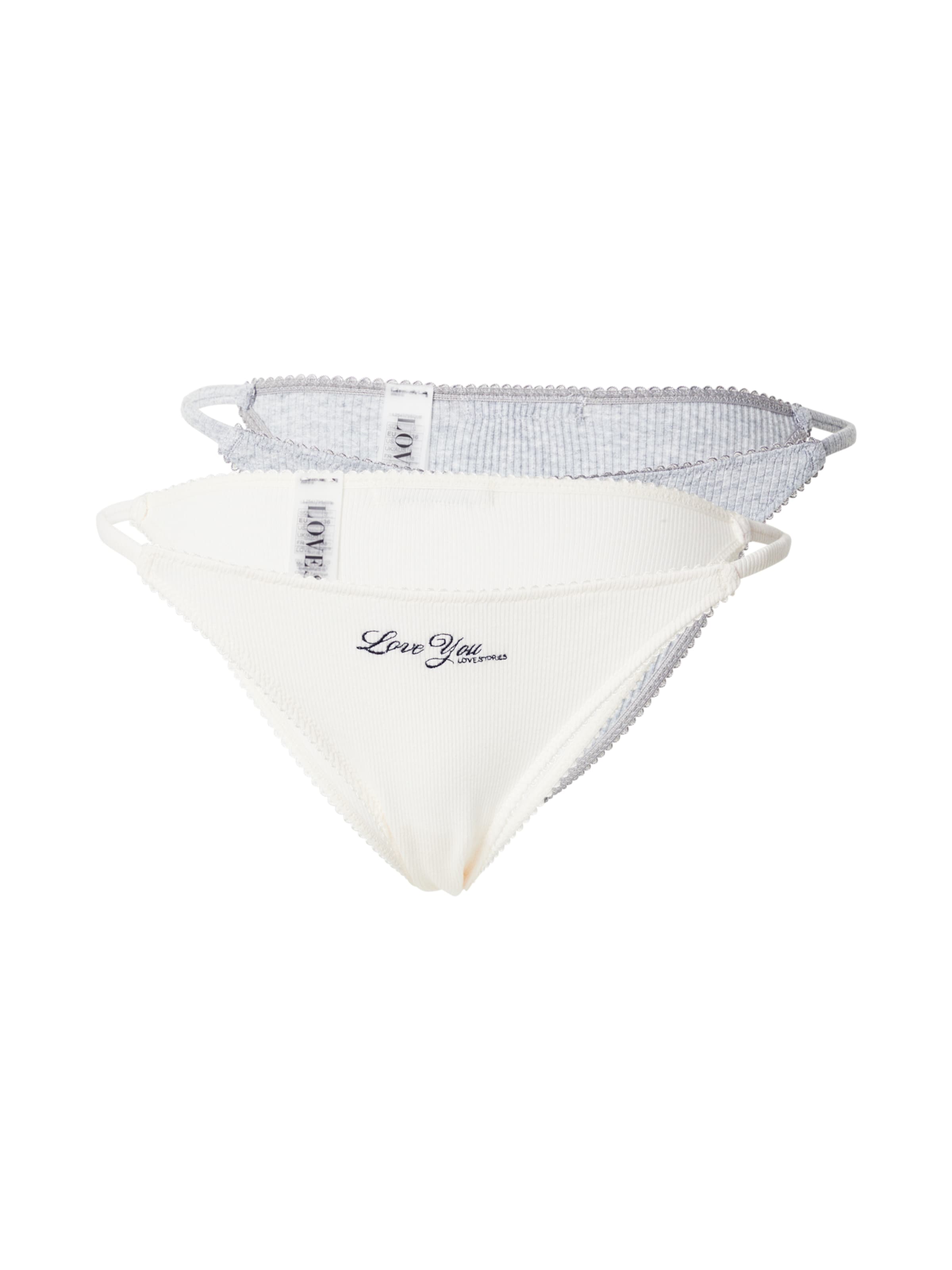 Slip 'Clio' LOVE Stories en gris : devant