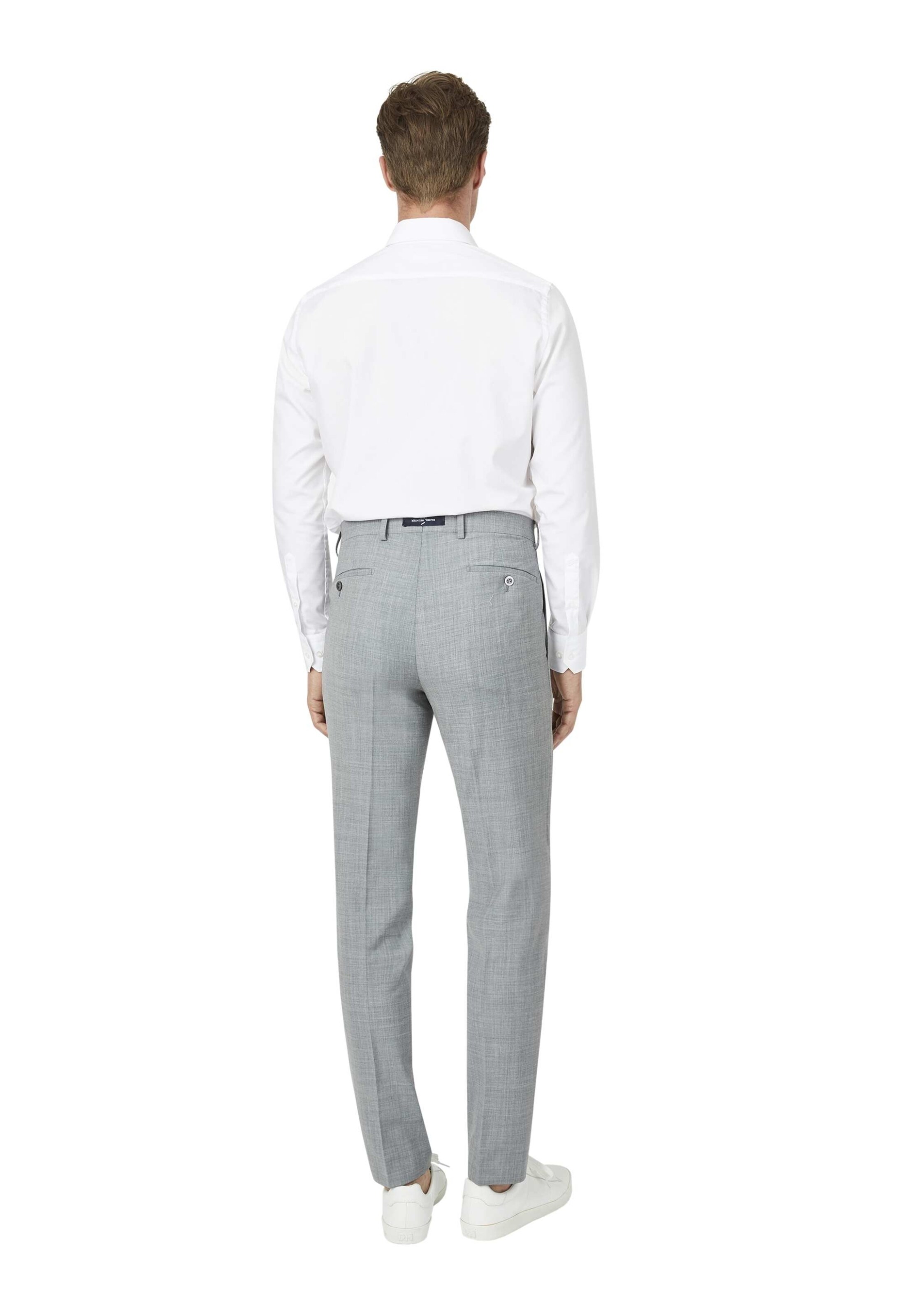 HECHTER PARIS Regular Trousers with creases in Grey