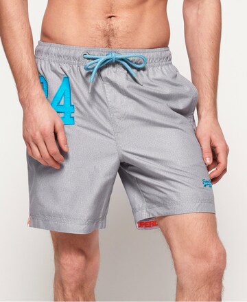 Superdry Board Shorts 'Water' in Grey: front