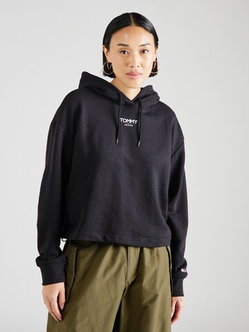 Tommy Jeans Sweatshirt in Schwarz: predná strana