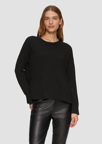 s.Oliver Pullover in Schwarz: Vorderseite