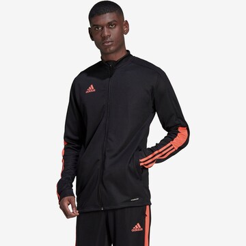 ADIDAS SPORTSWEAR Training Jacket 'Tiro' in Black: front