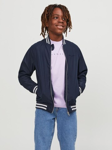 Veste mi-saison Jack & Jones Junior en bleu : devant