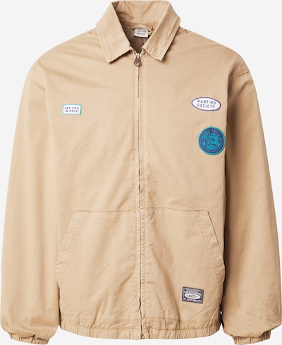 Kaotiko Prijelazna jakna 'DEVIL'S VALLEY' u boja devine dlake (camel) / indigo / smaragdno zelena, Pregled proizvoda