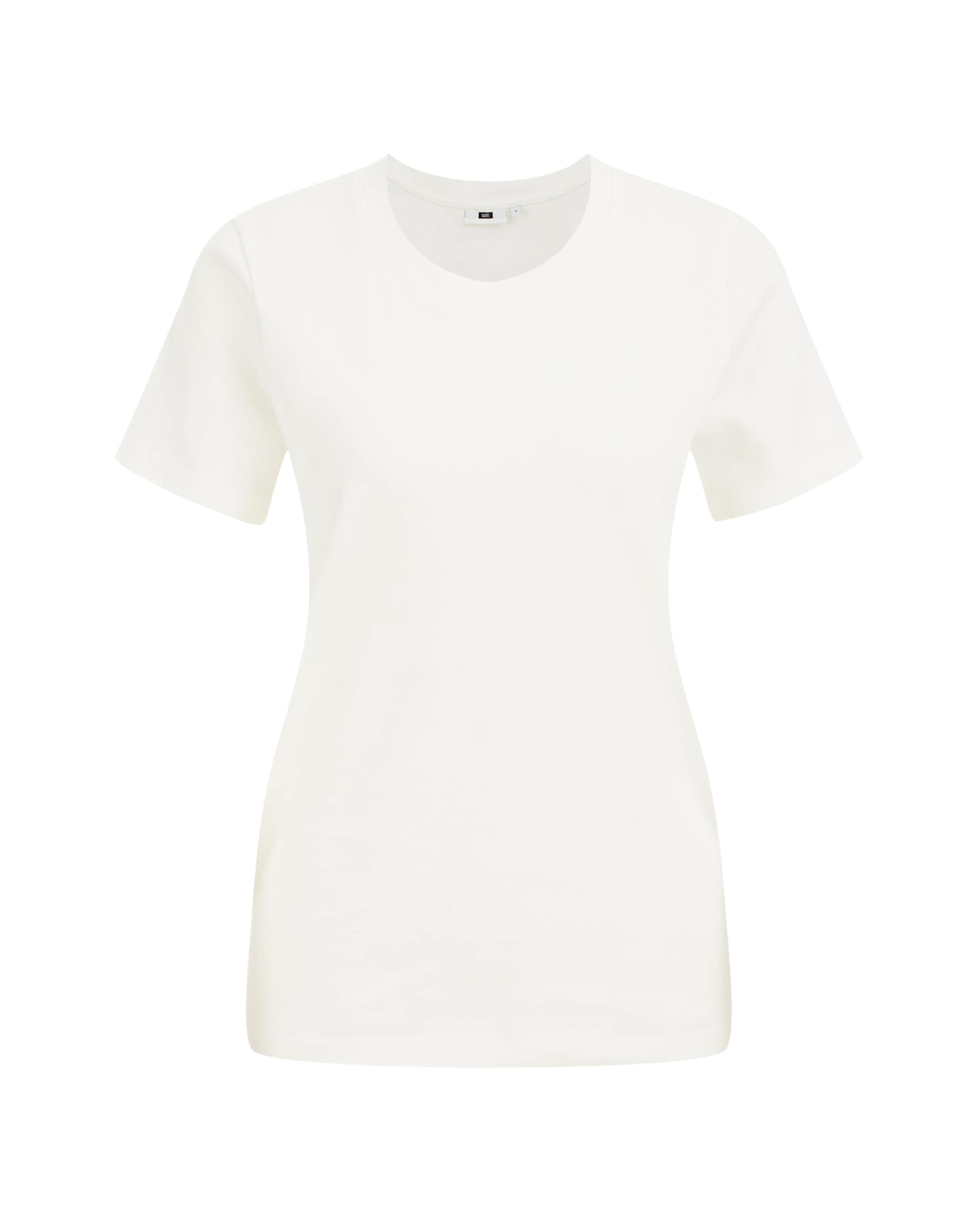 WE Fashion Тениска в бяло: отпред