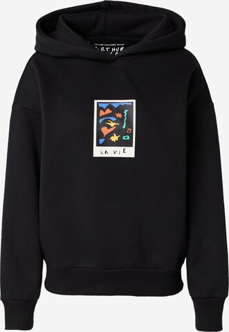 Volcom Sweatshirt 'ARTHUR' in Black: front