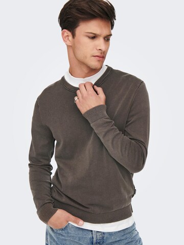 Pullover 'CLARK' di Only & Sons in marrone