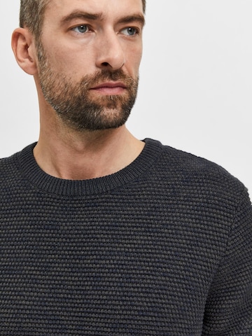 SELECTED HOMME Sweater 'Vince' in Blue