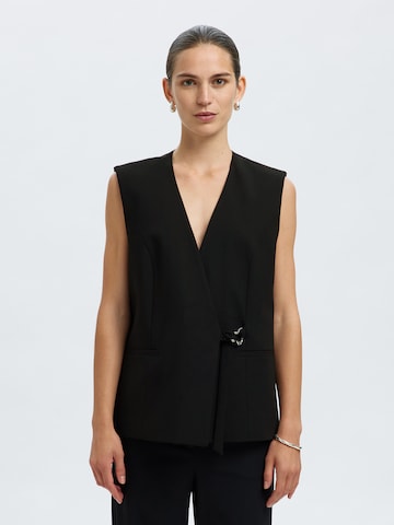 SELECTED - Chaleco 'SLFAILA' en negro: frente