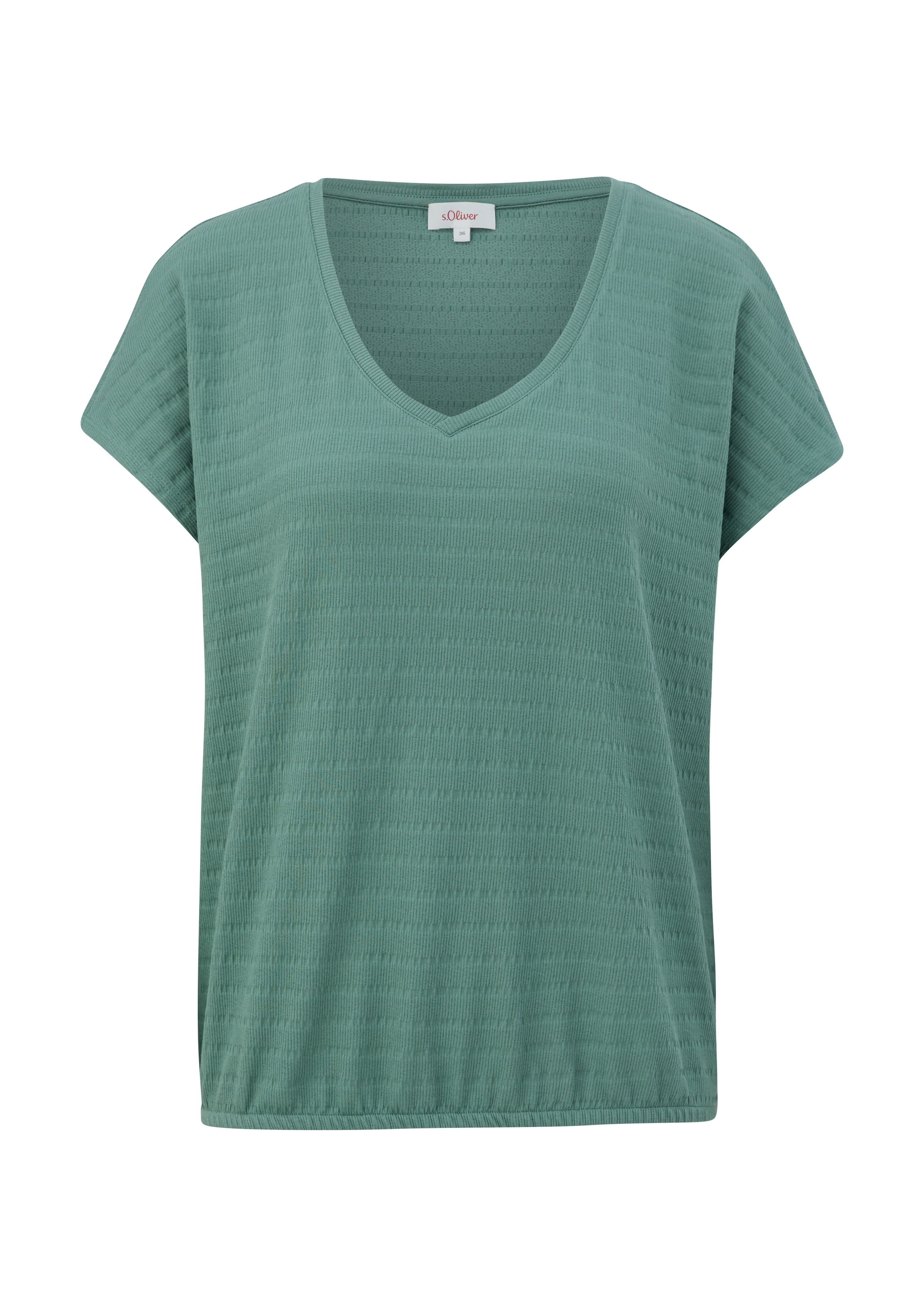 s.Oliver Shirt in Groen: voorkant