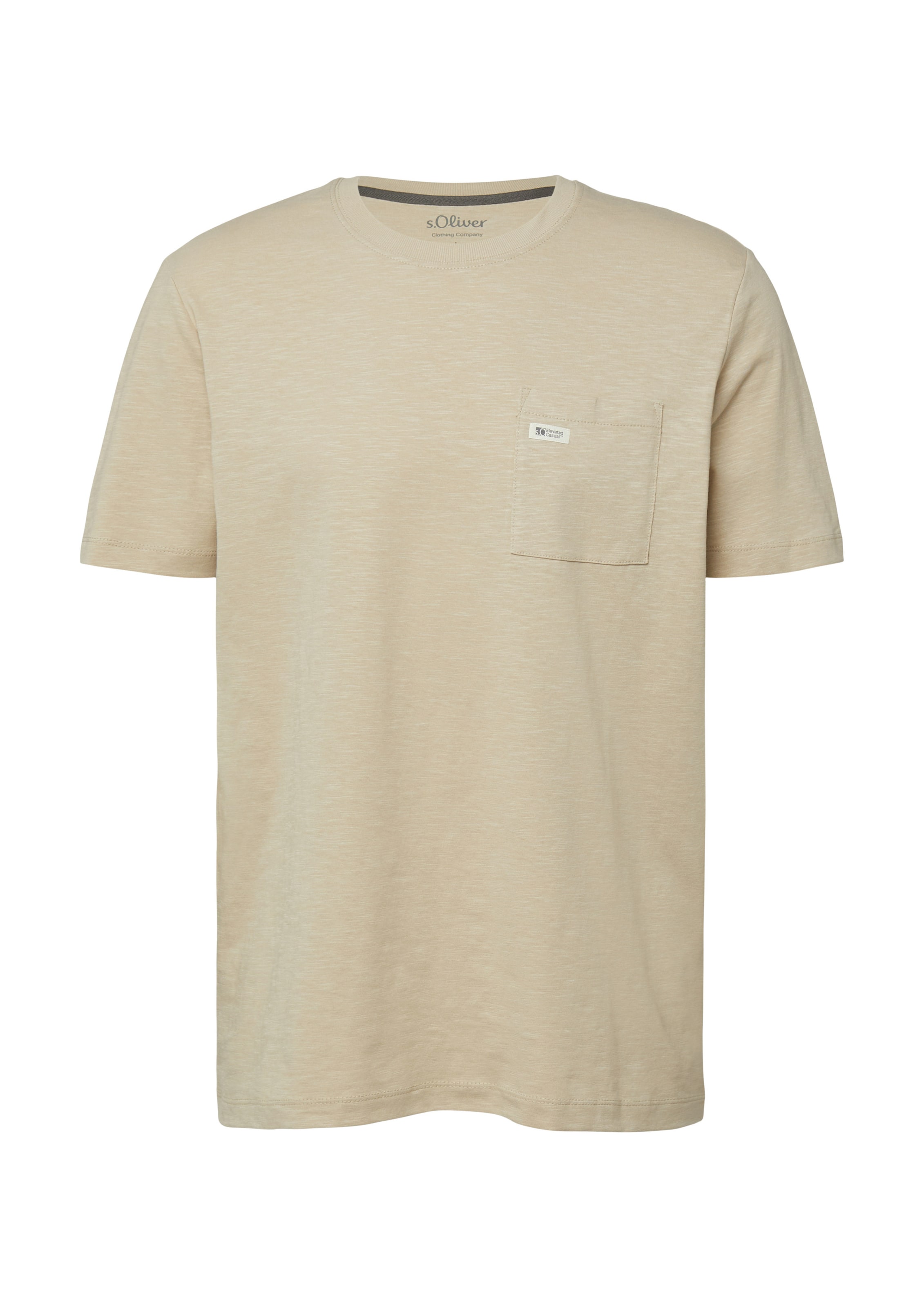 T-Shirt s.Oliver en beige : devant