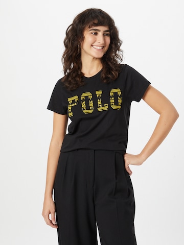 T-shirt Polo Ralph Lauren en noir : devant