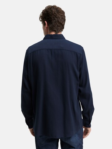 TOM TAILOR Regular Fit Hemd in Blau