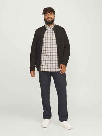 Jack & Jones Plus Regular Fit Hemd in Braun