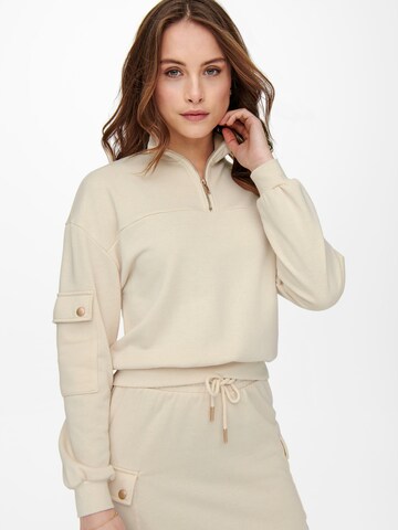 ONLY Sweatshirt 'GWEN' in Beige