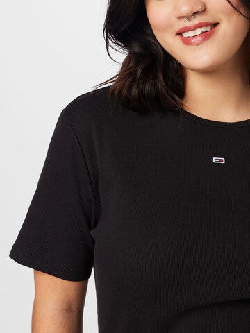 Tommy Jeans Curve T-Shirt 'Essential' in Schwarz