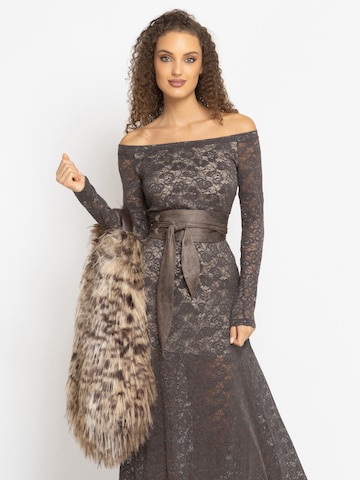 JIORO Dress 'ESSENTIALS' in Brown